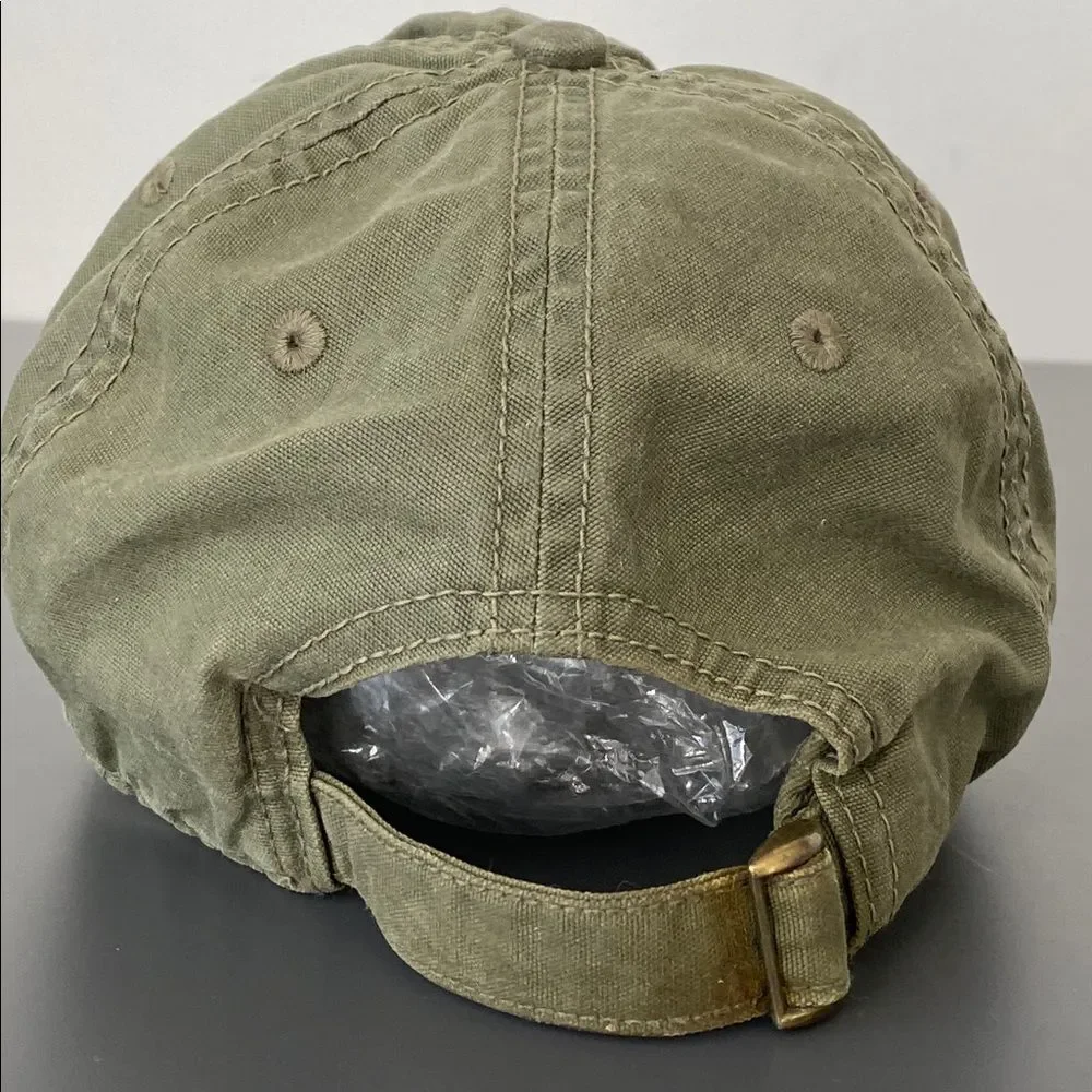 Prana Sage Green Distressed Cap OS Hiking Outdoor Yoga Granola Girl
